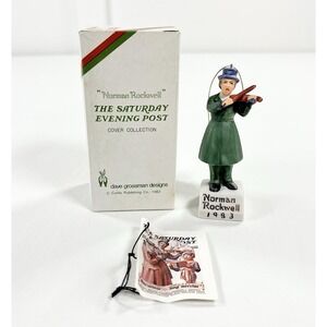 New 1983 Norman Rockwell Fiddler Ornament Saturday Evening Post Cover Collection